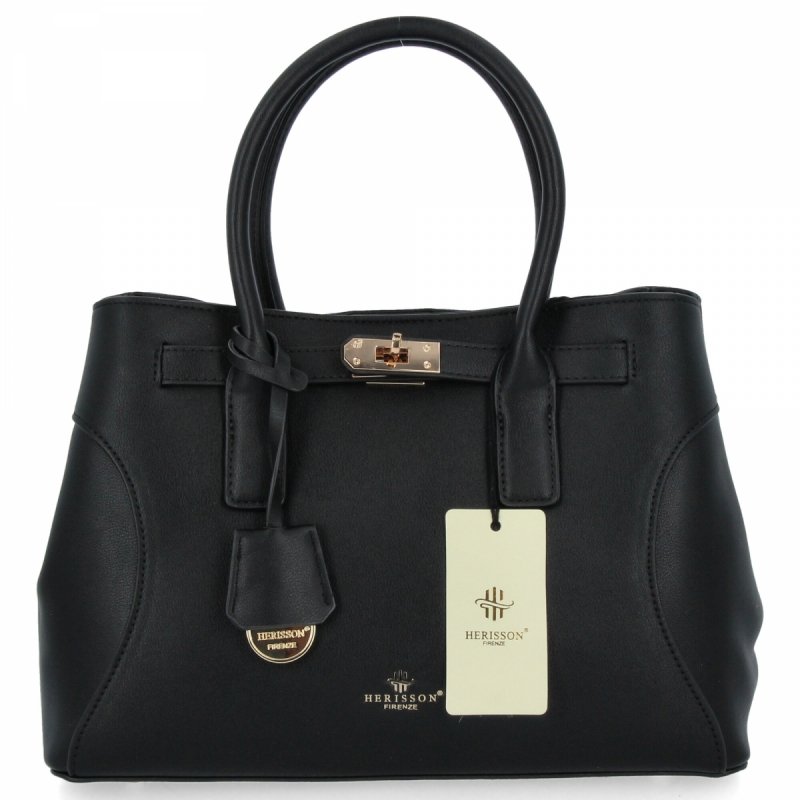 Elegancka Torebka Damska Kuferek firmy Herisson Czarna