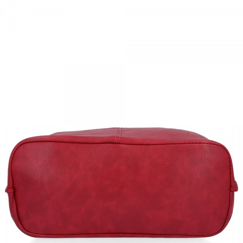 Duże Torebki Damskie Shopper Bag XXL firmy Hernan Bordowa