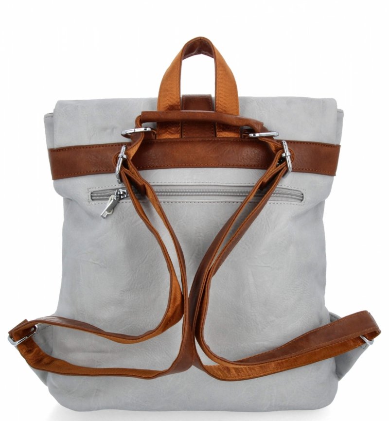 Plecak Damski Vintage firmy Herisson Jasno Szary
