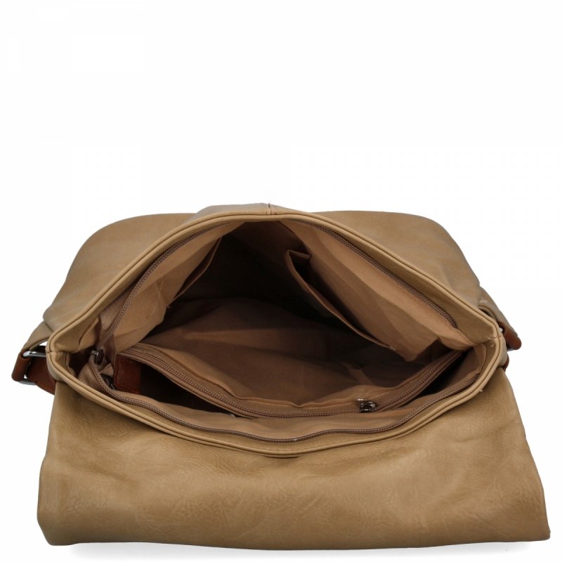 Plecak Damski Vintage firmy Herisson Ciemno Beżowy