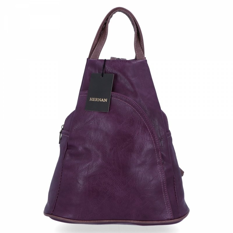Uniwersalny Plecak Damski firmy Hernan Fioletowy