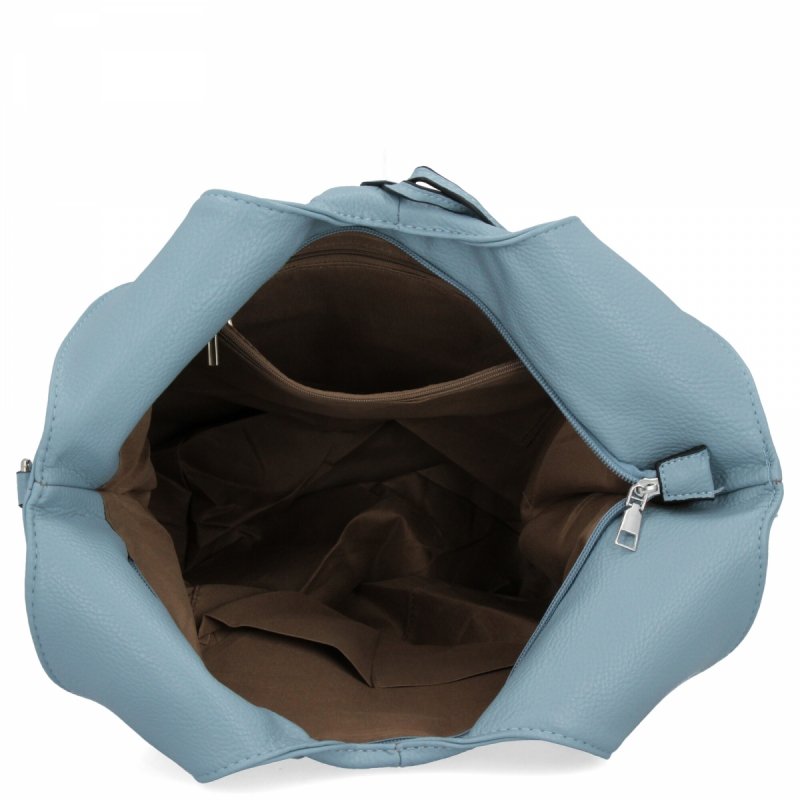 Torebka Damska Na Co Dzień Shopper Bag firmy Hernan Błękitna