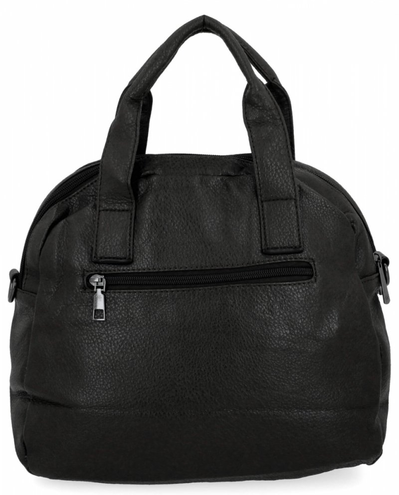 Dwukomorowa Torebka Damska firmy Hernan Czarna