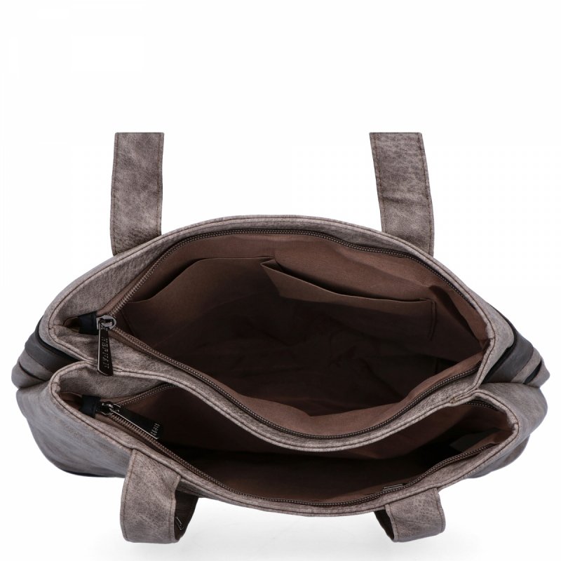 Torebka Damska typu Shopper Bag firmy Hernan Ziemista/Czekolada
