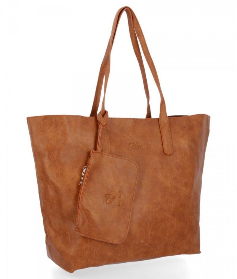 BEE BAG Torebka Damska Shopper Listonoszka Zoey Ruda