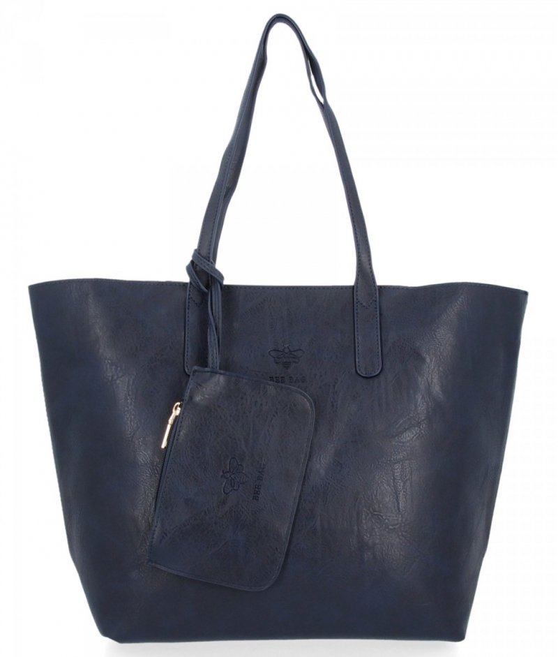 BEE BAG Torebka Damska Shopper Listonoszka Zoey Granat