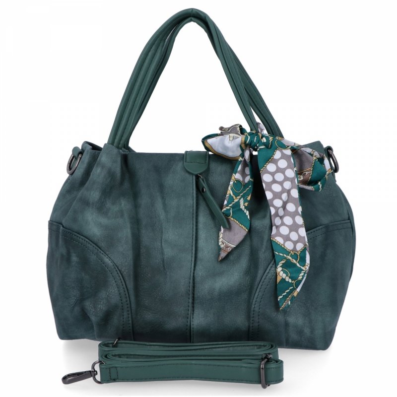 Torebka Damska typu Shopper Bag firmy Herisson Turkusowa