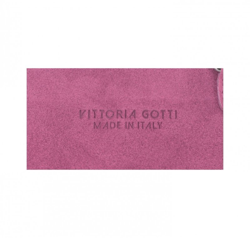 Listonoszka Skórzana VITTORIA GOTTI Made in Italy Różowa