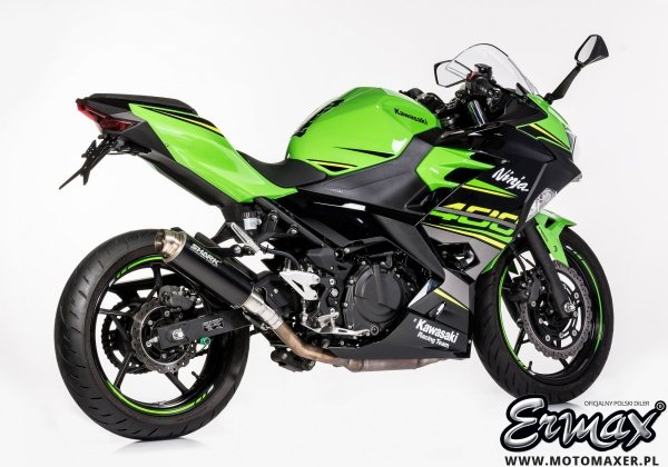 Sportowy wydech SHARK SRC4 BLACK slip-on końcówka Kawasaki Z400 / Ninja 400 2022 - 2024 E5