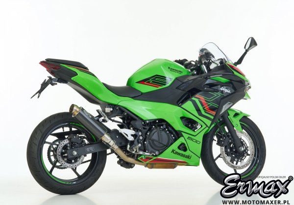 Sportowy wydech SHARK SRC4 CARBON slip-on końcówka Kawasaki Z500/ Ninja 500 SE 2024 - 2026