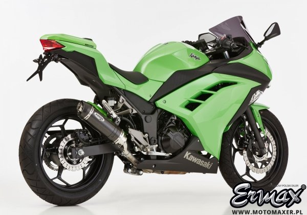 Sportowy wydech SHARK Street GP carbon slip-on końcówka Kawasaki Z300 / Ninja 300 2013 - 2016