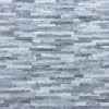 CAPITILE  - Panel ścienny Kwarcyt Biało-Szary - kamienny kwarcyt Stackstone Cloud Grey łupany, naturalny 10x36x0,8-1,3 cm /opakowanie 0,396m2/