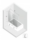 NEW TRENDY Parawan nawannowy AVEXA WHITE 140x150 EXK-2980/EXK-2981