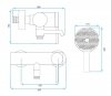 REA - Bateria wannowa FOSS Czarna