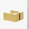 NEW TRENDY Kabina prysznicowa drzwi podwójne uchylne AVEXA GOLD BRUSHED 120x90x200 EXK-1789