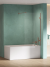NEW TRENDY Parawan nawannowy Eventa Copper Shine, jednoelementowy, wspornik skośny 90x150 EXK-5697
