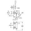 GROHE Essence bateria wannowo-prysznicowa ścienna chrom 33628001