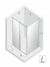 NEW TRENDY - Kabina prostokątna prysznicowa drzwi przesuwne 110x80x200 PRIME BLACK PL PRODUKCJA