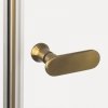 NEW TRENDY Kabina prysznicowa NEW SOLEO GOLD BRUSHED 1D prostokątna U 70x100x195 szkło czyste 6mm Active Shield 2.0 - wsp. równoległy K-4173-WP