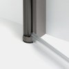 NEW TRENDY Kabina prysznicowa NEW SOLEO GUNMETAL BRUSHED 2D prostokątna U 100x100x195 szkło czyste 6mm Active Shield - wahadłowe K-2182