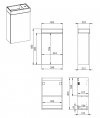 ELITA Komplet szafka + umywalka SET YOUNG BASIC 40 1D ORZECH LINCOLN PDW 168992