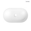 Oltens Lom Thin umywalka 52x30 cm nablatowa z powłoką SmartClean biała 40828000