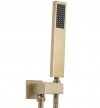 REA - Zestaw Prysznicowy Podtynkowy FENIX DAVIS GOLD BRUSH szczotkowane złoto z termostatem + BOX