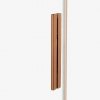 NEW TRENDY Drzwi wnękowe SMART COPPER BRUSHED 2D U 170x200 szkło czyste 8mm Active Shield 2.0 EXK-7665