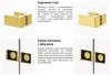 NEW TRENDY Kabina przyścienna AVEXA GOLD SHINE 80x70x200 EXK-2124/EXK-2094 POLSKA PRODUKCJA