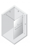 NEW TRENDY  Kabina prysznicowa AVEXA COPPER BRUSHED walk-in U 160x200 szkło czyste 8mm Active Shield 2.0  EXK-7175