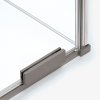 NEW TRENDY Drzwi wnękowe SMART GUNMETAL BRUSHED 2D U 170x200 szkło czyste 8mm Active Shield 2.0 EXK-7837