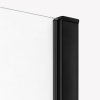 New Trendy Kabina prysznicowa PRIME BLACK CZARNY PROFIL 120x100 Polska Produkcja