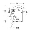 TRES CLASIC Bateria dwuuchwytowa umywalkowa- chrom 24210201