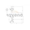 INVENA - Bateria wannowa z widełkami i z wylewką S MODENA  BW-14-F0S-L
