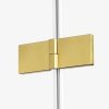 NEW TRENDY - Kabina prysznicowa kwartowa podwójne drzwi uchylne AVEXA GOLD EXK-1787 Złote Profile 110x110x200 LINIA PLATINIUM