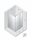 NEW TRENDY Kabina prysznicowa Avexa White 100x70, pojedyncze drzwi EXK-2713/EXK-2743