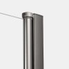 NEW TRENDY Kabina prysznicowa NEW SOLEO GUNMETAL BRUSHED 2D prostokątna U 70x80x195 szkło czyste 6mm Active Shield - wahadłowe K-2174