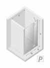 NEW TRENDY DRZWI WNĘKOWE NESTA CHROME, DRZWI POJEDYNCZE 80x200 1P D-0847A