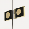 NEW TRENDY Drzwi wnękowe New Soleo Light Gold, pojedyncze, składane prawe 100x195 D-0467A