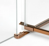 NEW TRENDY Kabina prysznicowa 100x80x200 Avexa Copper Brushed, podwójne drzwi EXK-3675