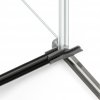NEW TRENDY Kabina prysznicowa AVEXA GUNMETAL BRUSHED 1D pięciokątna asymetryczna L 100x80x200 szkło czyste 6mm Active Shield 2.0 - drzwi prawe EXK-3836