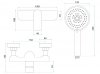 REA - Bateria prysznicowa DART Chrom