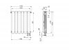 ARMATURA KRAKÓW KFA Grzejnik aluminiowy ADR500/D/6 z dolnym prawym zasilaniem kątowym 763-061-44