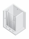 NEW TRENDY Drzwi wnękowe NEW SOLEO LIGHT GOLD PLUS 1D U 150x195 czyste 6mm Active Shield 2.0 D-0961A