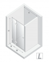 NEW TRENDY Drzwi wnękowe Eventa Gold Shine 110x200, drzwi pojedyncze EXK-4677/EXK-4678