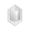 NEW TRENDY - Kabina pięciokątna pentagonalna NEW AZURA 90x90x195 K-0337/38 