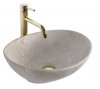 REA - Umywalka nablatowa SOFIA Beige Matt