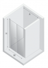 NEW TRENDY DRZWI WNĘKOWE NEW SOLEO Gunmetal BRUSHED 80x195, wahadłowe, podwójne D-0533A
