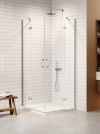 NEW TRENDY Kabina NESTA chrom 2D prostokątna  110x100x200 czyste 6mm Active Shield 2.0 K-3673