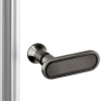 NEW TRENDY Drzwi wnękowe New Soleo Gunmetal Brushed 90x195, pojedyncze, składane D-0542A/D-0543A